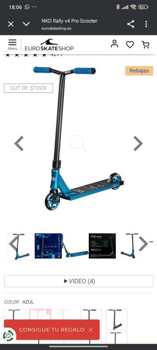 Patinete NKD Scooter precio negociable SIN PUÑOS