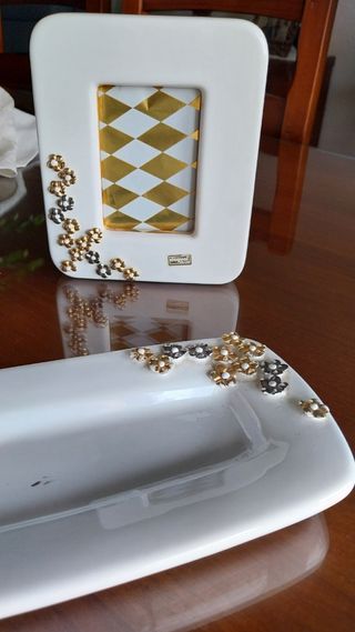 Elegante juego decoración porcelana