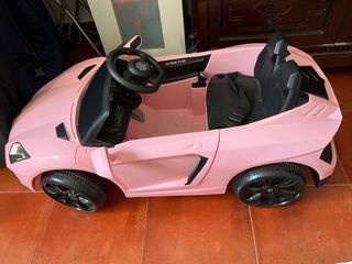 Coche eléctrico infantil rosa