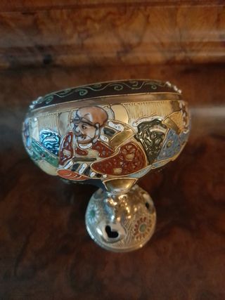 Incensario japonés antiguo porcelana Satsuma