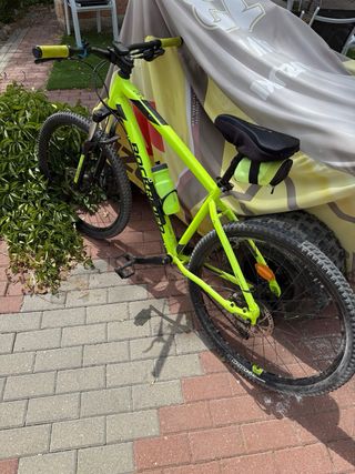 Bicicleta montaña Rockrider verde