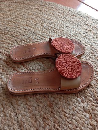 Sandalias miu piel, nº 37