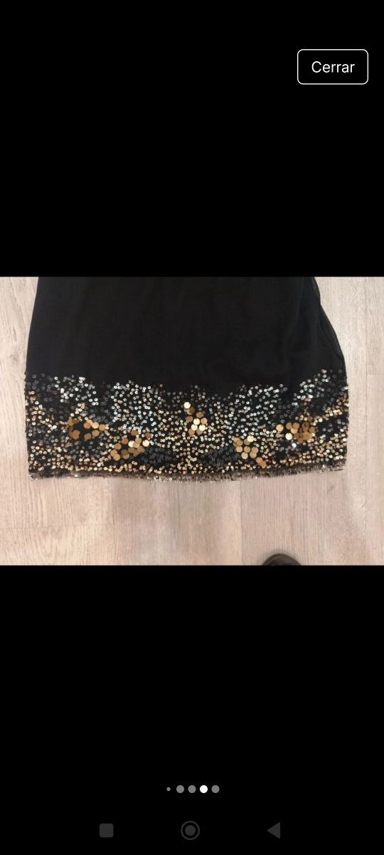 Vestido negro verano - lentejuelas