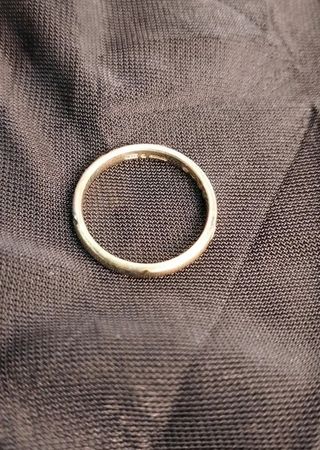 Anillo Alianza Hombre Plata 925 con baño de oro 