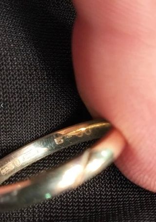 Anillo Alianza Hombre Plata 925 con baño de oro 