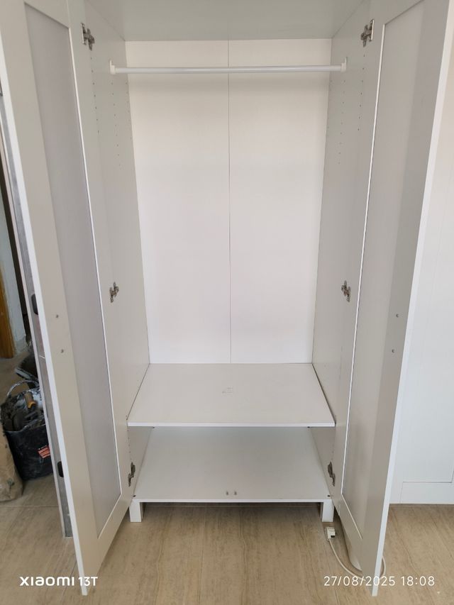 Armario blanco infantil 2 puertas