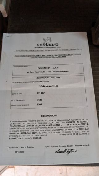 Cinta Centauro SP/600 - 2000