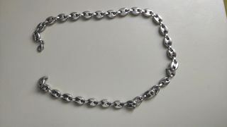 Collana uomo acciaio - argento