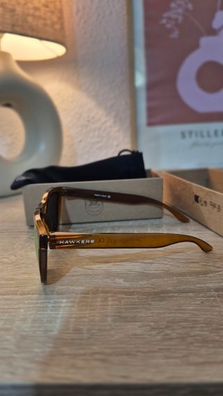 Hawkers - Gafas sol unisex marrón dorado