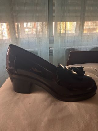Mocasines tacón - Zapatos marrones