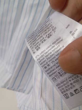 Camisa Calvin Klein L riscas azuis