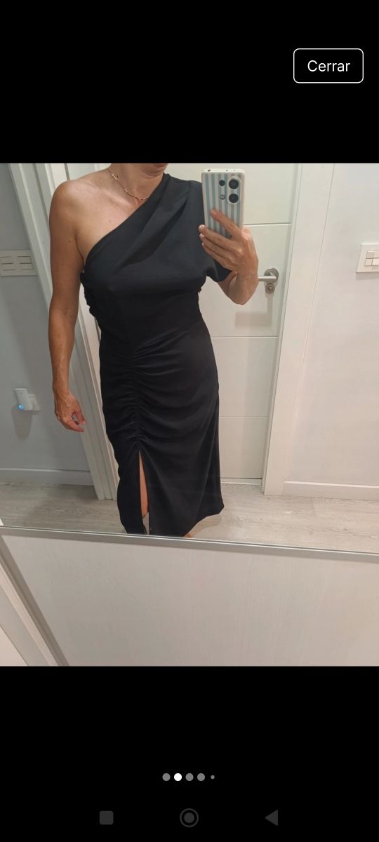 Vestido asimétrico negro