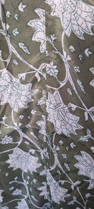 Kimono Natura seda verde oliva