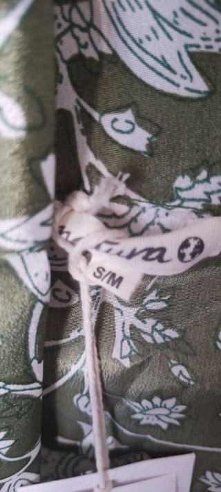Kimono Natura seda verde oliva