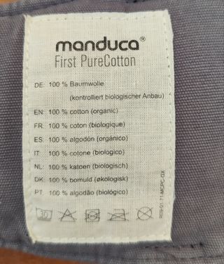 Manduca First Portabebés Gris