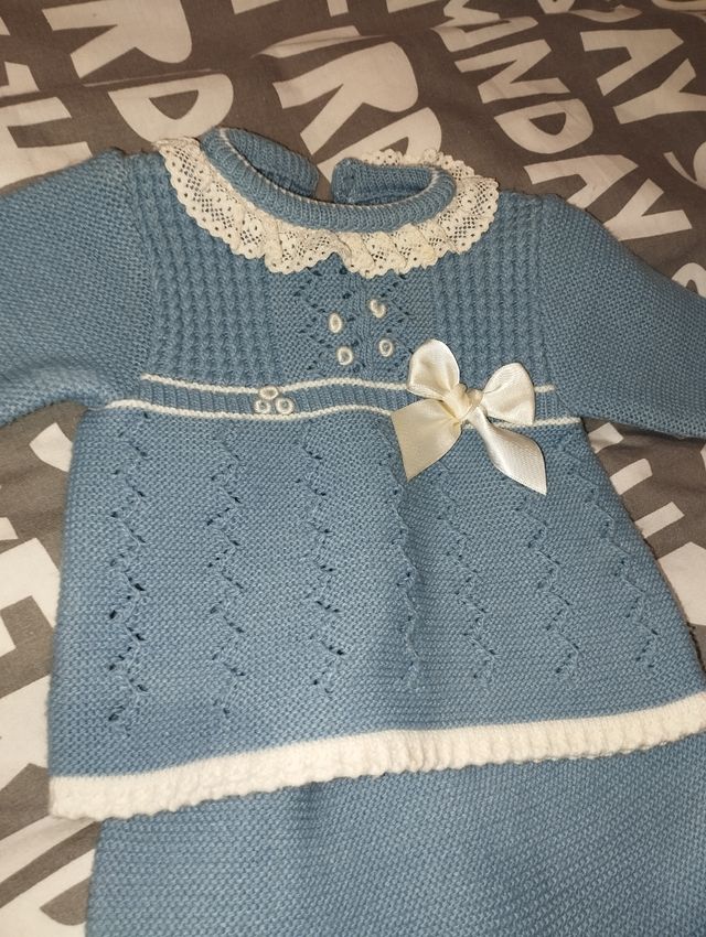 Conjunto punto bebé 3 meses