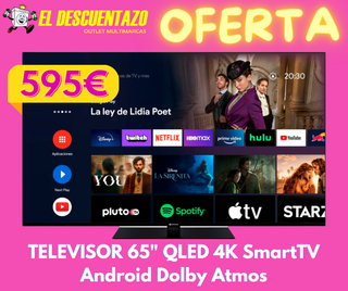 TV Johnson 65" QLED 4K AndroidTV