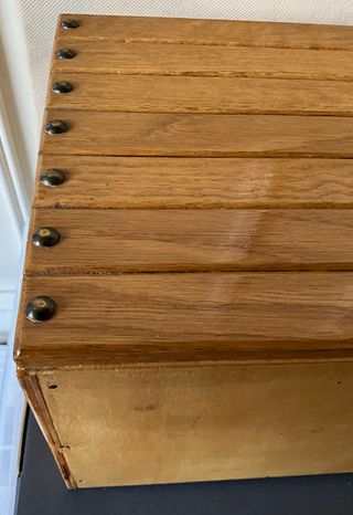 Portapane in legno vintage