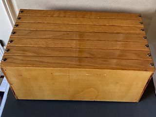 Portapane in legno vintage