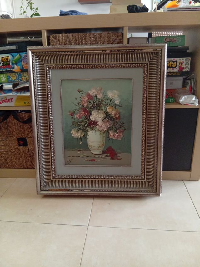 Cuadro flores vintage