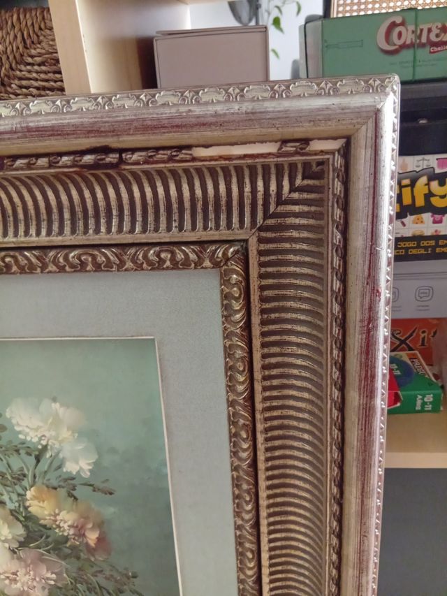 Cuadro flores vintage