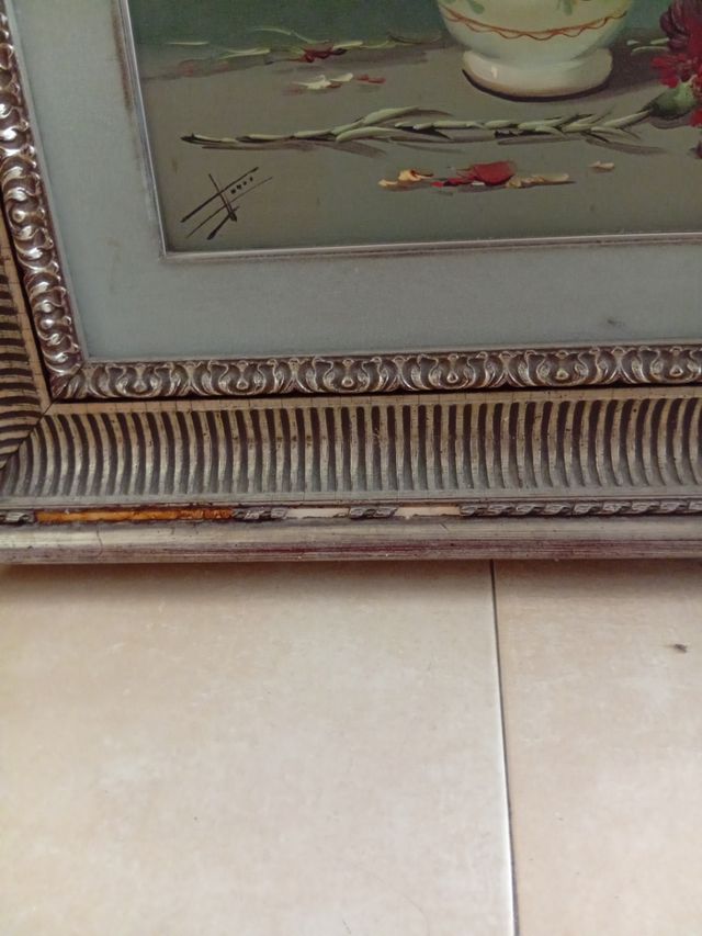 Cuadro flores vintage