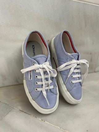 Zapatillas Superga Vichy azules