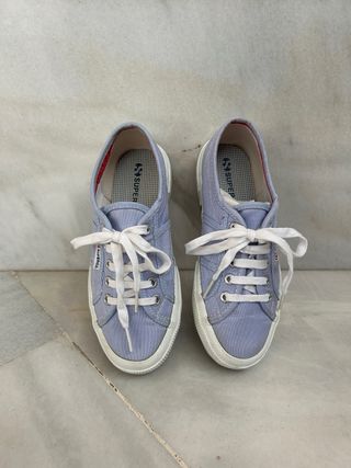 Zapatillas Superga Vichy azules
