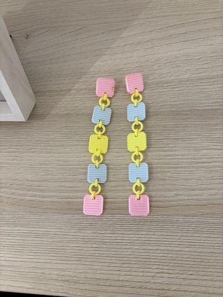 Pendientes largos | Colores pastel