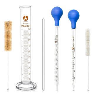 Juego de pipetas con cilindro y cepillos. Nuevo