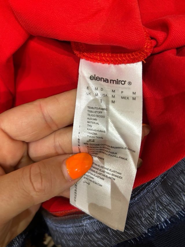 2 Maglie Donna Tg M - Blu e Rossa