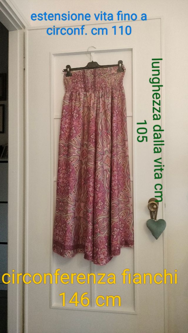 Pantaloni larghi floreali