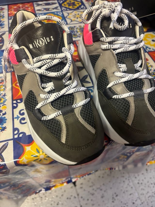 Mikakus-Bambas mujer gris-rosa nº37