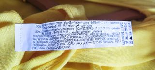 Camiseta amarilla de punto Zara  