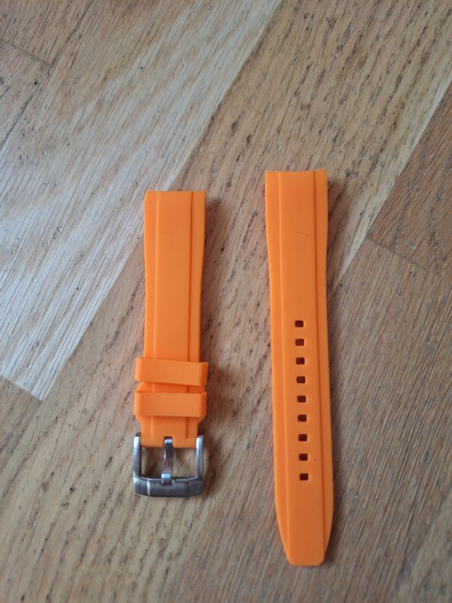 Correa caucho naranja wristbuddys - Omega x Swatch
