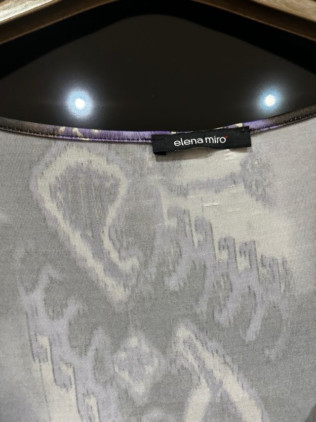 Maglia donna - Scollo a V - Marrone Viola