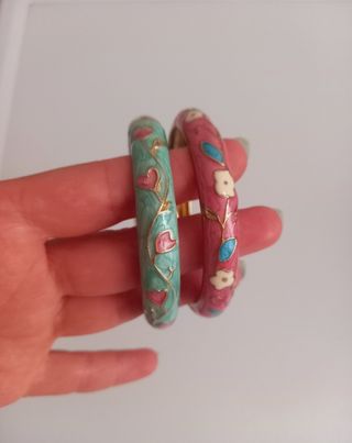 Braccialetti vintage smaltati