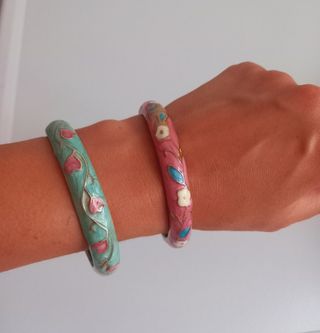 Braccialetti vintage smaltati