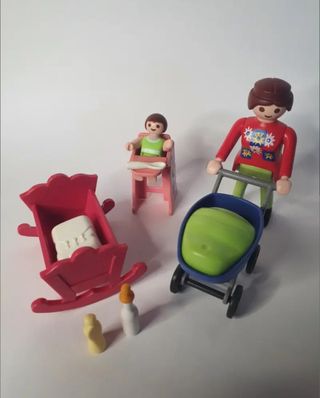 Playmobil Bebé: Cuna, Silla, Coche