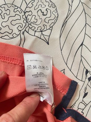 Polo Gant rosa mujer