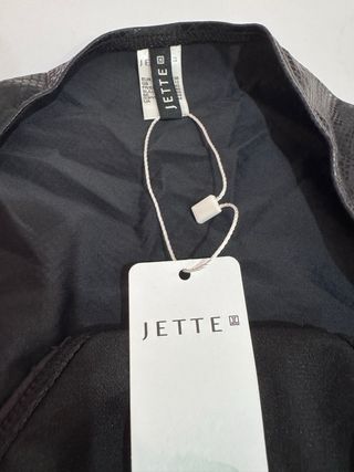 Bañador negro efecto piel serpiente