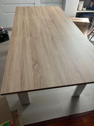 Mesa comedor - Blanco & Beige