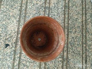 Maceta mosaico: Terracota y cerámica