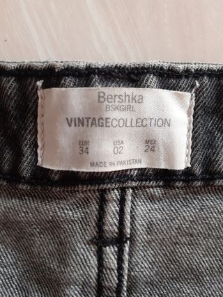 Minifalda gris Bershka 