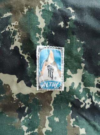 Mochila/taburete vintage camuflaje 