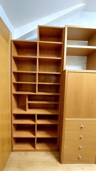 Librería Mueble modular madera salón, habitación 