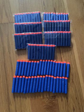 100 balas Nerf azules