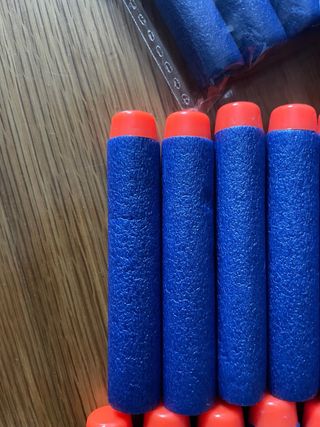 100 balas Nerf azules