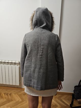 Abrigo Zara niña gris XS (13-14)