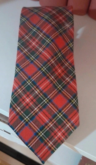 Corbata Escocesa Roja y Verde